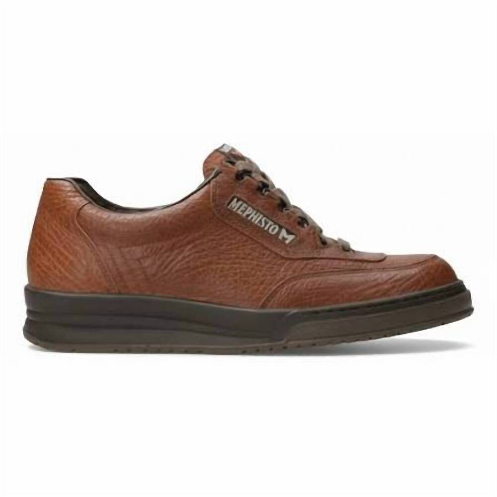 NEW MEPHISTO men's match sneaker in tan grain